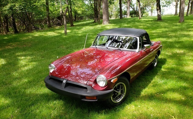 MGB in the yard